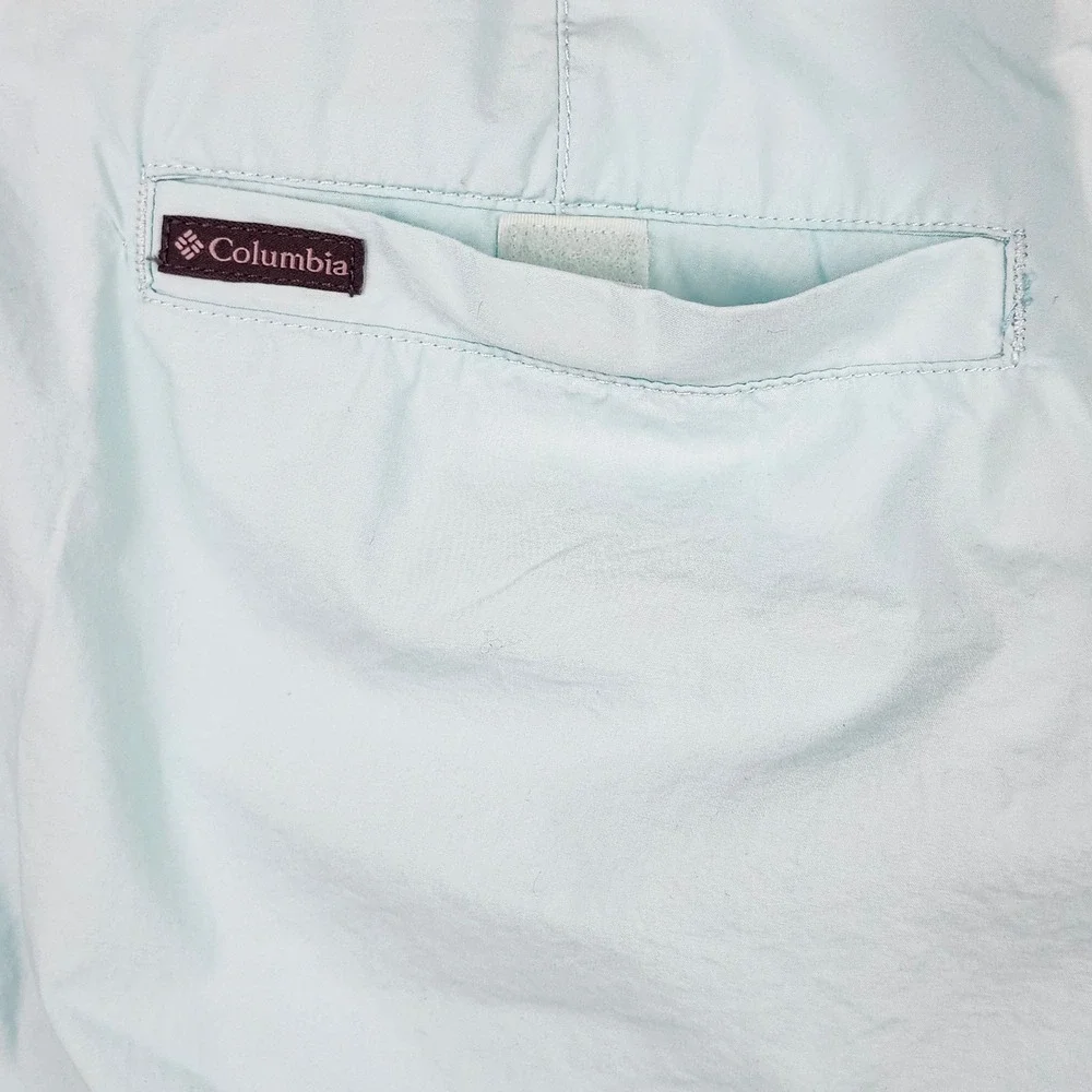 Columbia Mens 38 Shorts Casual Outdoor Hiking Travel Green Sportswear Beach Walk
